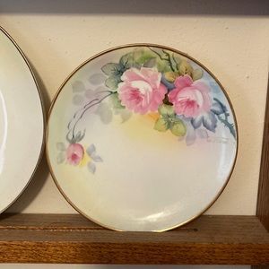 Nippon Hand Painted Rose Plate